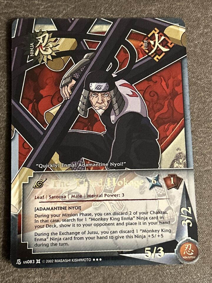 The Third Hokage - N-US083 - Super Rare - 1st Edition - Foil - Naruto CCG  Singles » The Chosen - Goat Card Shop