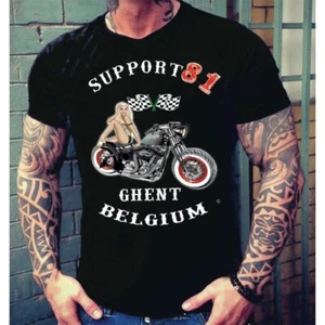 49 Hells Angels Ghent Support81Belgium PinUp T-Shirt - Bild 1 von 2