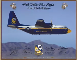 2012 BLUE ANGELS MILITARY FAT ALBERT AIRLINES AIRCRAFT POSTER PRINT PAPER 14X11 - Picture 1 of 1