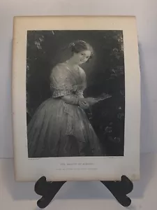 The Beauty Of Albano, A. Riedel,Steel Engraving c. 1875. L. Stocks - Picture 1 of 5