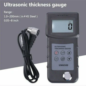 UM6500 Handgerät Digital Ultraschall Dickenmessgerät LCD Tester Messgerät 1,0-245m Neu - Bild 1 von 9
