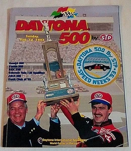 Programa Daytona 500 Sounenir 1993 vintage con parche de tela ¡envío gratuito! - Imagen 1 de 5