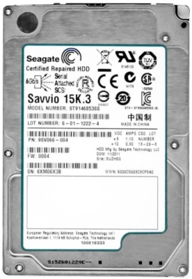 Disque Dur Seagate Savvio 15K.3 146GB 15000U/Min 64MB SAS ST9146853SS 2.5'' ' - Image 1 of 3