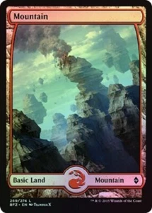Magic The Gathering MTG Full Art Mountain 269/274 Foil Trading Card NM/LP - Picture 1 of 1