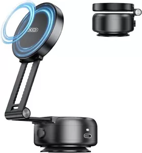 Electric Vacuum Magnetic Suction Cup 180° Rotation Car Phone Holder Stand Mount - Picture 1 of 2