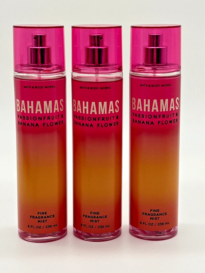 Bath & Body Works BAHAMAS PASSIONFRUIT BANANA FLOWER Fragrance Mist - Set of 3 - Image 1 of 1