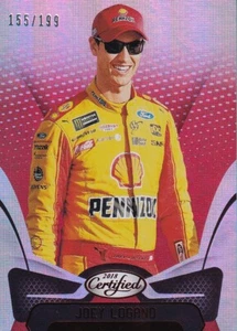 Panini 2018 Certified Joey Logano #75 155/199 Red Parallel Card - Bild 1 von 2