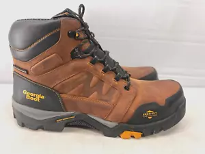 GEORGIA BOOT 6" HIKIER CRAZY HORSE PUNTA DI SICUREZZA STIVALI DA LAVORO IMPERMEABILI UOMO 13 W - Foto 1 di 13