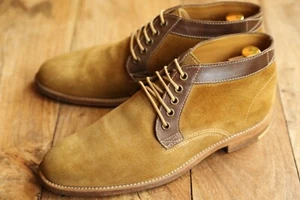 Loake for Charles Tyrwhitt Tan Brown Suede Chukka Boots UK 8.5 US 9.5 EU 42.5 - Picture 1 of 11