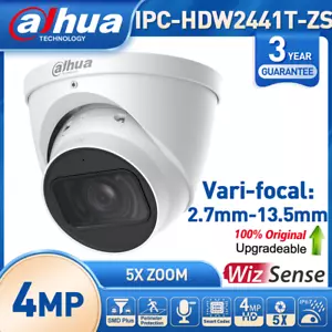 Dahua 4MP IR Vari-focal 5X Zoom 1/2.9" CMOS SMD Plus WizSense Turret IP Camera - Picture 1 of 23