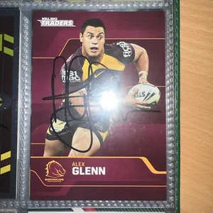 Alex Glenn Signed 2013 Traders NRL card Brisbane Broncos - Picture 1 of 1