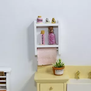 Botellas de perfume en miniatura para casa de muñecas a escala 1:12 portatoallas accesorios de baño - Imagen 1 de 9