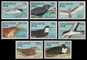 Malediven 1990 - Mi-Nr. 1434-1441 ** - MNH - Vögel / Birds - Bild 1 von 1