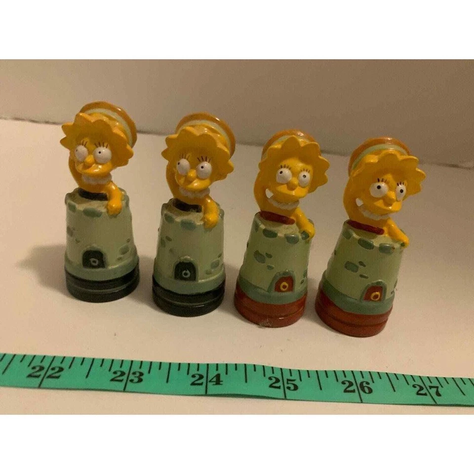 Simpsons Chess Piece Replacement Pieces Cake Toppers Lisa Rook Castle - Image 1 of 1