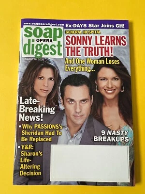 GENERAL HOSPITAL GH * MAURICE BENARD August 16 2005 SOAP OPERA DIGEST MAGAZINE - Image 1 of 4