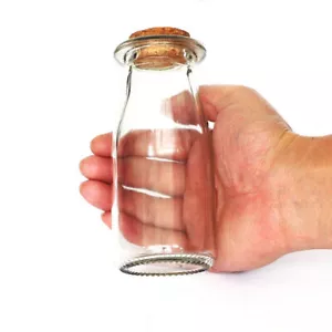 Lots 5-30 pieces Bottles with Cork 200ml 60x130mm Cork bottle Clear - Picture 1 of 1