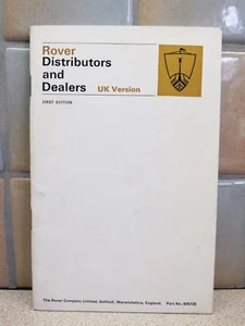 ROVER DISTRIBUTOREN UND HÄNDLER UK VERSION ERSTAUSGABE 1968 Nr. 605725 - Bild 1 von 6