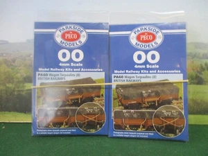 PARKSIDE BY PECO 2 X BR WAGON TARPAULINS PACK OF 8 CAT NO.PA60. - Picture 1 of 1
