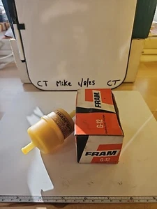 Fram G12 5/16" Plastic Inline Gas/Fuel Filter fits G12 GF61 33002 GF61PL 3002 - Picture 1 of 2