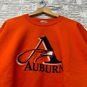 Vintage Auburn Tigers Orange Sweatshirt Size Large - Picture 1 of 4