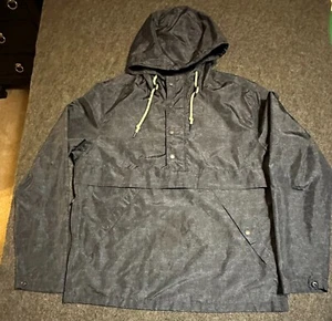 Levis Strauss Jacket Black Mens Size M Hoodie Drawstring Pullover RN 54163 D8 - Picture 1 of 7