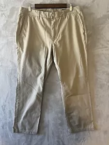 Bonobos Chino Hose Herren 35 x 30 schmale Passform hellbraun khaki beige Freizeit adrett Golf - Bild 1 von 8