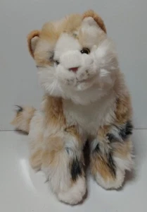 Marble Cat Plush Furry Soft Books A Million Realistic - Picture 1 of 8