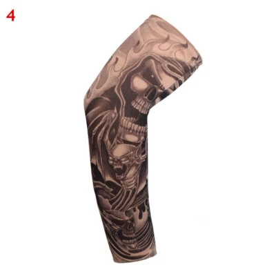 1pc Outdoor Cycling Sleeves 3D Tattoo Printed Arm Warmer UV Protection Sleeves⇘ - Image 1 of 4