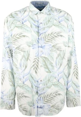 Camisa Tommy Bahama Para Hombre COASTLINE CORD FINE VINES Floral Manga Larga, Talla 2XLB Foto 1 de 4