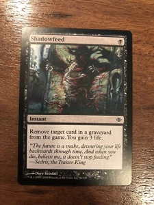 Magic The Gathering MTG Shards Of Alara Common Shadowfeed - Picture 1 of 2