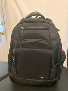 Samsonite Laptop Backpack Black Nylon Computer/ Tablet Multi Pocket Travel - Picture 1 of 14