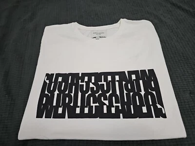 Camiseta manga curta branca logotipo caixa escola pública Nova York tamanho médio  - Imagem 1 de 4