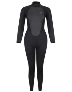 Typhoon Storm 3 Adult/Womens Full Wetsuit Black - Back Entry Size 16 - Picture 1 of 5