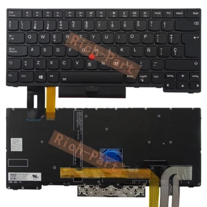 Teclado retroiluminado español con trackpoint para Lenovo Thinkpad E480/E485/E490/E495 - Imagen 1 de 5