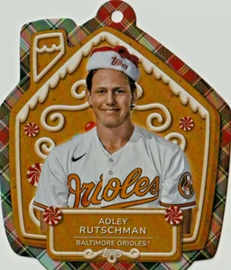 Adley Rutschman 2024 Topps Holiday #MLBO-18 Ornament BaseballCard Free Shipping - Picture 1 of 2