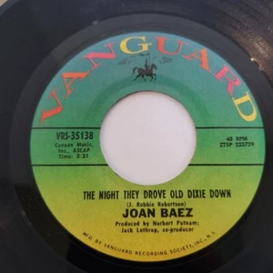 JOAN BAEZ * 45 * The Night They Drove Old Dixie Down * 1971 * NM VINYL Vanguard - Picture 1 of 5