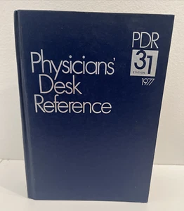 Physicians Desk Reference PDR 31st Edition 1977 Illustrated Hardcover Book - Picture 1 of 10