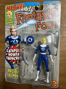 1994 ToyBiZ Fantastic Four Invisible Woman Figure Sealed Graded AFA 85 Marvel - Picture 1 of 3