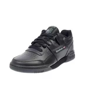 Reebok Workout Plus - Sneakers Retrò Total Black Nero - Taglia 44 [10.5 US 28.5c - Foto 1 di 3
