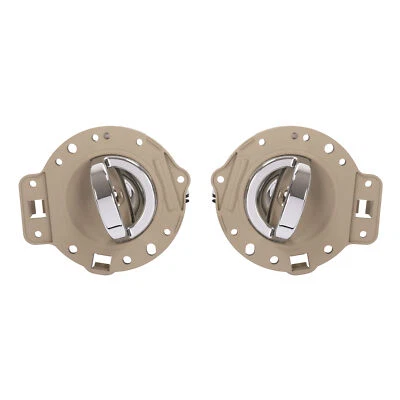 Fits Jeep Commander 06-2010 Interior Door Handles Left+Right Side Silvery & Tan - Image 1 of 4