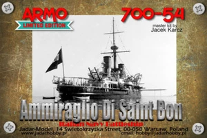 Armo 700-54 1/700 Italian Navy Battleship Ammiraglio Di Saint Bon - Picture 1 of 12