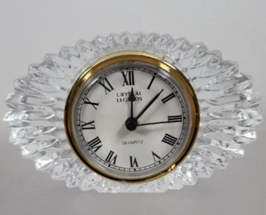LEYENDAS DE CRISTAL con Movimiento de Cuarzo por Godinger Hecho a Mano 24% Cristal de Plomo - Imagen 1 de 3