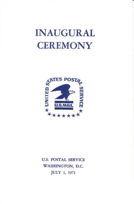 USPS First Day Ceremony Program #1396 Emblem - U.S. Mail 1971 - Image 1 of 3