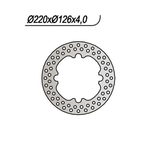 REAR BRAKE DISC HUSQVARNA TE 570 2004 659464#81 - Image 1 of 1