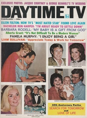 Daytime TV Feb 1972 EILEEN FULTON-JACQUELINE COURTNEY/GEORGE REINHOLT CENTERFOLD - Image 1 of 4