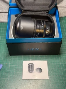 Irix 45mm f/1.4 Dragonfly for Fuji GFX Camera, Box, Case, Caps, Hood, Clean! - Picture 1 of 8