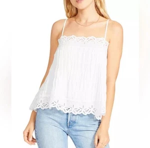 BB Dakota Steve Madden Daydream Believer Eyelet Cami Top Size Small - Picture 1 of 8