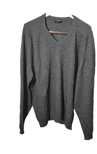 Clan Douglas Pullover Herren XL grau Made in Scotland Kaschmir Wolle Pulli V-Ausschnitt - Bild 1 von 7