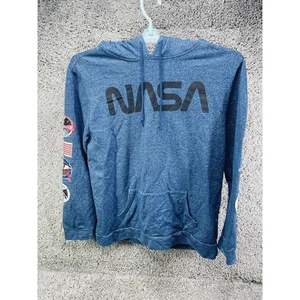 Felpa con cappuccio NASA Space blu uomo taglia XXL pullover maglione operazioni missione - Foto 1 di 12