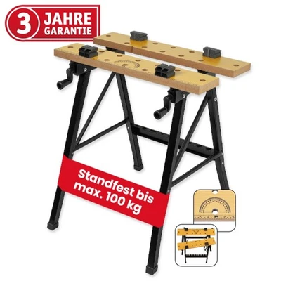 WALTER Tavolo da lavoro e serraggio pieghevole, tavolo da lavoro, tavolo da lavoro, banco da lavoro